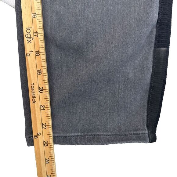 Torrid Pants Sz 2- 18/20 Gray Crop Pull on Boyfriend Jeans Straight Mid-Rise - Picture 10 of 16